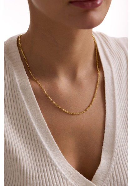 14 Ayar Doç Zincir Altın Kolye (2.05 Mm)