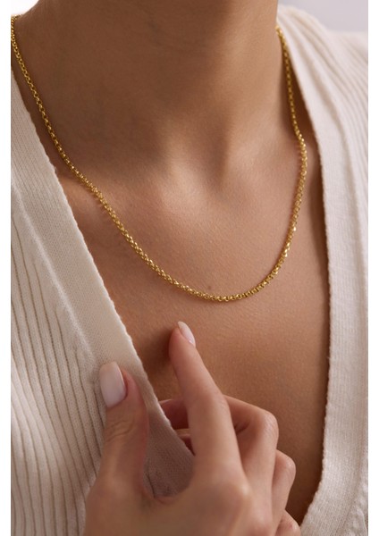 14 Ayar Doç Zincir Altın Kolye (2.05 Mm) fiyatları