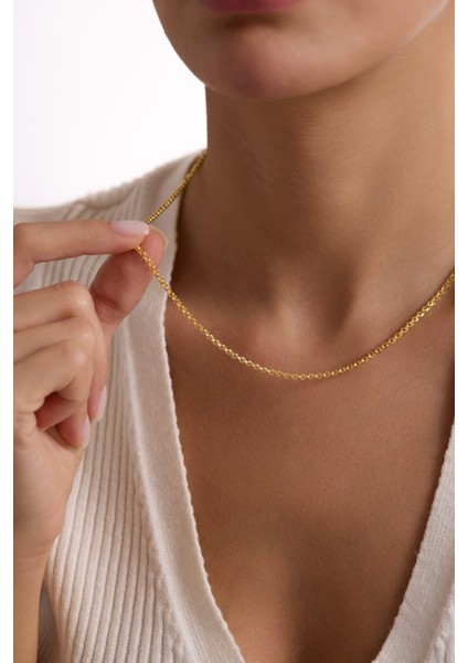 14 Ayar Doç Zincir Altın Kolye (2.05 Mm) modelleri