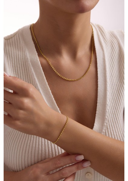 14 Ayar Doç Zincir Altın Kolye (2.05 Mm) fırsatları