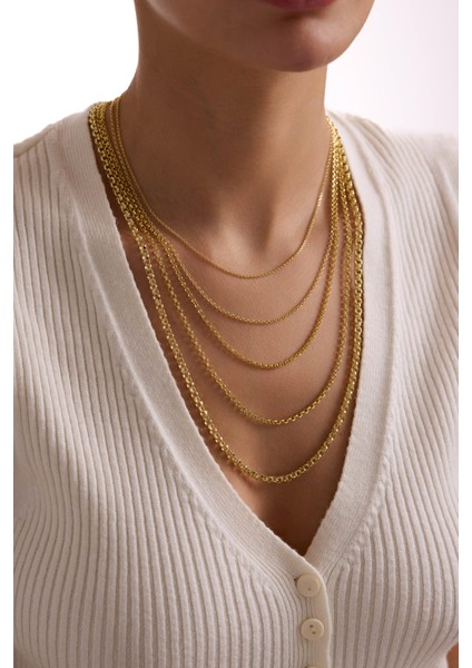 14 Ayar Doç Zincir Altın Kolye (2.05 Mm) indirimleri