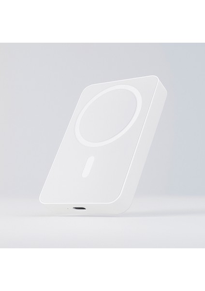 Taşınabilir Magsafe Özellikli 10000MAH Powerbank Beyaz YK-P950
