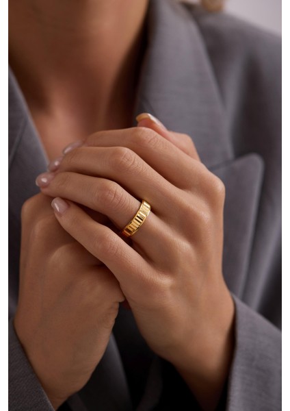 14 Ayar Kalemli Alyans Altın Yüzük