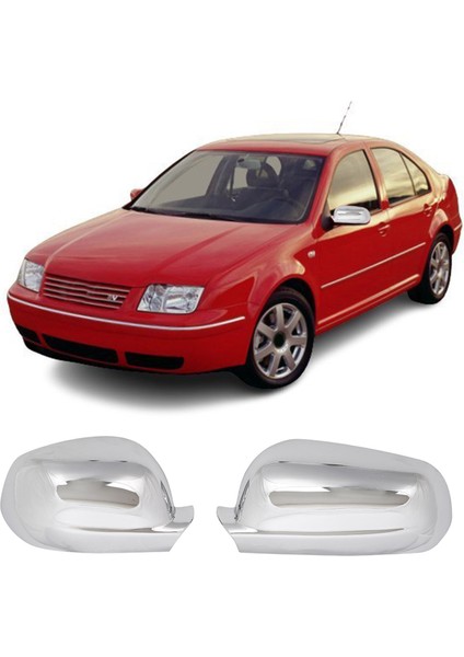 Volkswagen Bora Uyumlu 1998-2004 Ayna Kapağı 2 Parça Abs Krom Kaplama