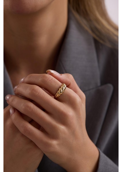 14 Ayar Isti̇ri̇dye Altın Yüzük