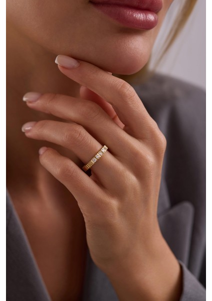 14 Ayar Taşlı Alyans Altın Yüzük fiyatları