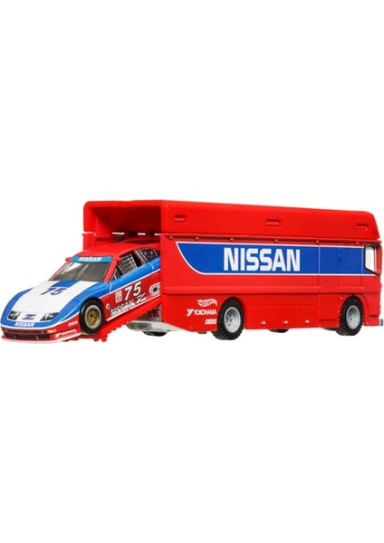 Hot Wheels Premium Team Transport Euro Hauler & 94 Nissan 300 Zx Gts HRV44