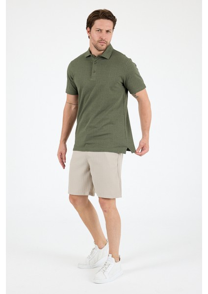 Erkek Polo Yaka Desenli T-Shirt – %95 Pamuk %5 Elastan – Şık, Esnek ve Rahat Kısa Kollu Tişört 0034 fiyatları