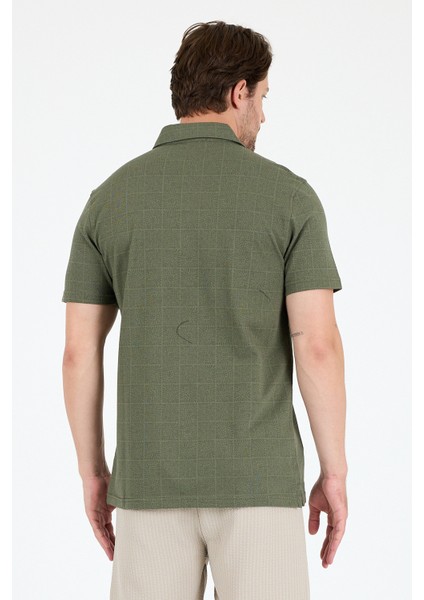 Erkek Polo Yaka Desenli T-Shirt – %95 Pamuk %5 Elastan – Şık, Esnek ve Rahat Kısa Kollu Tişört 0034 indirimleri