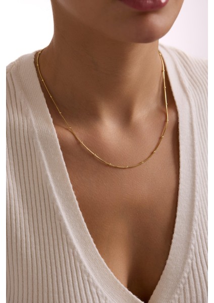 14 Ayar Top Altın Zincir Kolye (3 Mm)
