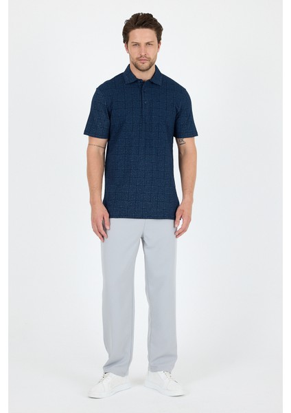 Erkek Polo Yaka Desenli T-Shirt – %95 Pamuk %5 Elastan – Şık, Esnek ve Rahat Kısa Kollu Tişört 0034 fiyatları