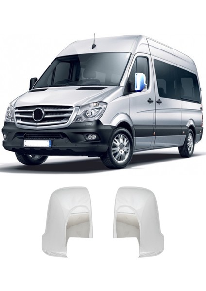 Mercedes Sprinter W907 Uyumlu 2018 ve Üzeri Ayna Kapağı 2 Parça Abs Krom Kaplama fiyatları