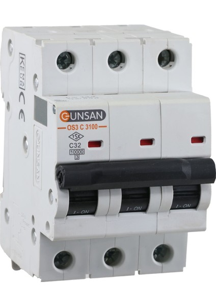 Valta Otomatik Sigorta 3 Kutup 10kA C Tip 32A
