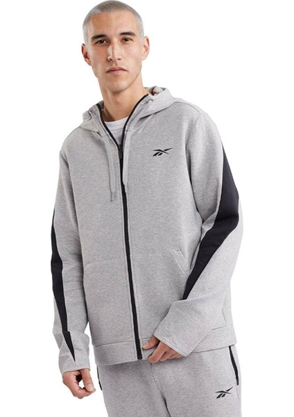 Dreamblend Full Zıp Hoodı Grı Melanj Erkek Eşofman Üstü