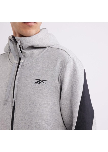 Dreamblend Full Zıp Hoodı Grı Melanj Erkek Eşofman Üstü modelleri