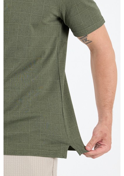 Erkek Polo Yaka Desenli T-Shirt – %95 Pamuk %5 Elastan – Şık, Esnek ve Rahat Kısa Kollu Tişört 0034 fırsatları