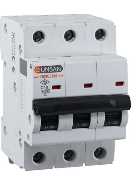 Valta Otomatik Sigorta 3 Kutup 10kA C Tip 40A