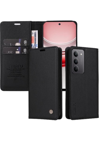 Realme C75 4g Suni Deri ve Tam Mat Tpu Için Flip Case Güçlü ve (Yurt Dışından)