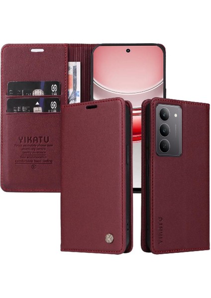 Realme C75 4g Suni Deri ve Tam Mat Tpu Için Flip Case Güçlü ve (Yurt Dışından)