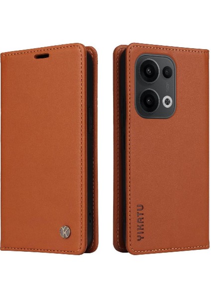 Kart Yuvaları Suni Deri ve Tam Mat Ile Oppo Reno 13 5g Için Flip Case (Yurt Dışından)