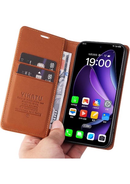 Kart Yuvaları Suni Deri ve Tam Mat Ile Oppo Reno 13 5g Için Flip Case (Yurt Dışından) fırsatları