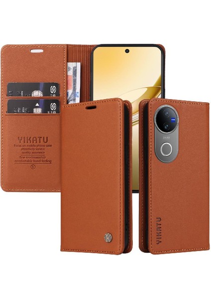 Vıvo V50 5g Için Flip Case ve Kart Yuvaları Ile Güçlü Işlevsellik Standı (Yurt Dışından)