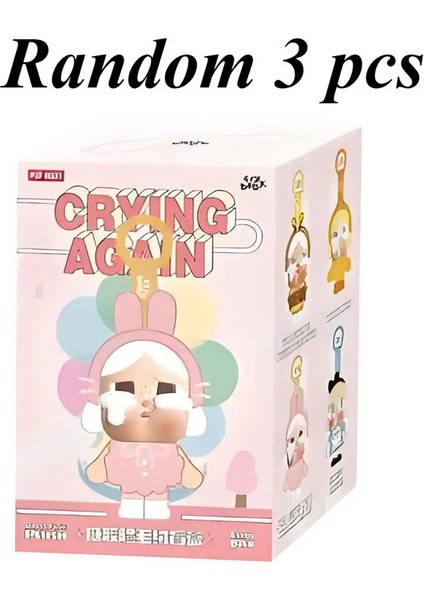 Crybaby Gözyaşı Fabrikası Vinil Yüz Peluş Hediye Bebek Ağlayan Bebek Kutusu Anahtar Çantası Sırt Çantası (Yurt Dışından)
