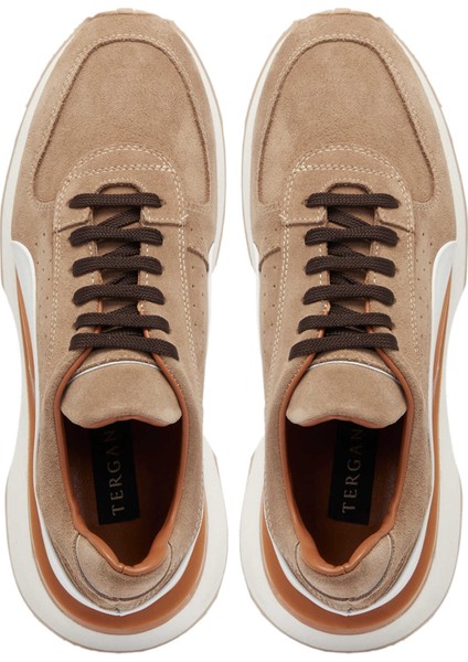 Bej Hakiki Süet Deri Erkek Sneaker - E24I1AY56713-B79 indirimleri