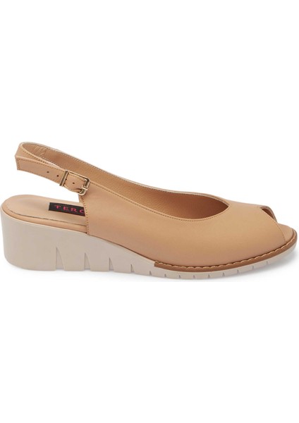 Bej Hakiki Deri Kadın Sandalet - K24Y1SN67288-S2S modelleri