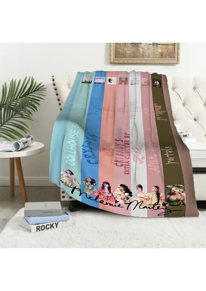 Nie Martinez Singer Crybaby Müzik Albümü Battaniye Yatak Battaniyeleri Atar Mikrofiber Yatak Kral Kapak Diz Kanepe Dekoratif Renk: S3509/BOYUT: 75X100CM (Yurt Dışından)