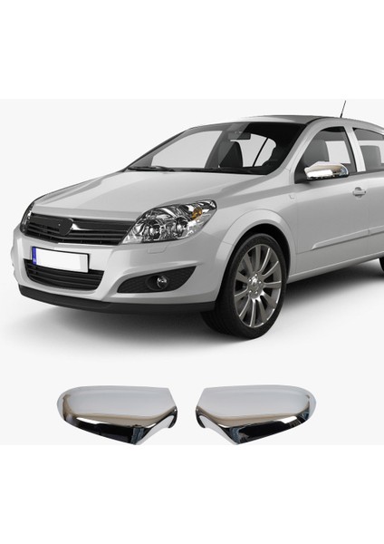 Opel Astra Hb Uyumlu 2004-2013 Ayna Kapağı 2 Parça Abs Krom Kaplama