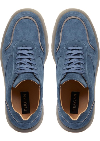 Mavi Hakiki Süet Deri Erkek Sneaker - E24I1AY56723-F60 indirimleri