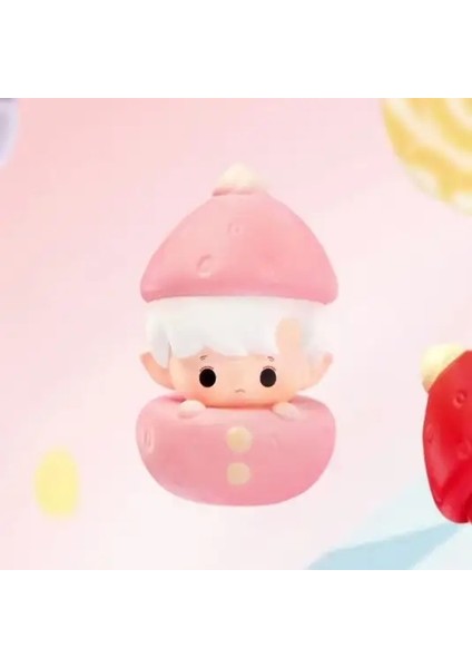 Skullpanda Dimoo Çilek Serisi Pop Bean Mini Anime Şekil Sınırlı Sürüm Süs Bebek Çocuk Oyuncak Doğum Günü Hediyesi Renk: Hacipupu (Yurt Dışından)