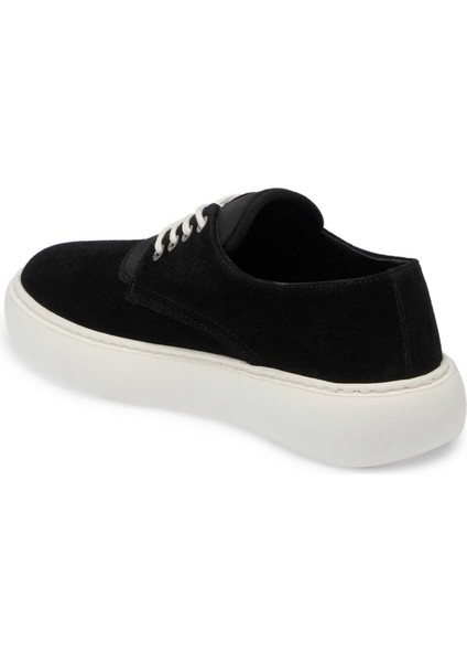 Siyah Hakiki Süet Deri Erkek Sneaker - E24I1AY56711-A01 fiyatları