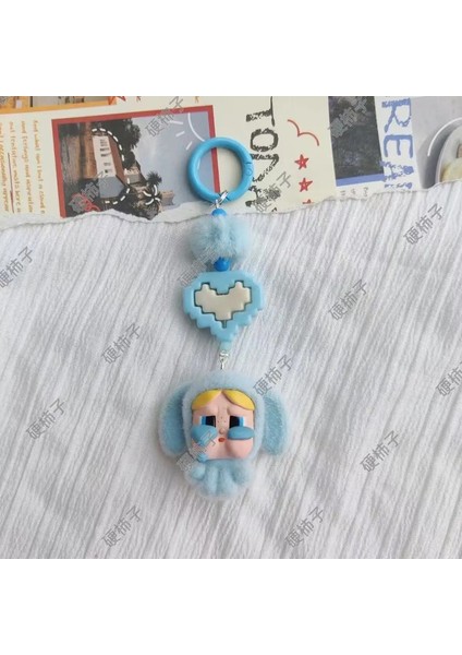 Kawaii Crybaby x Uçan Küçük Polis Zinciri Sırt Çantası Kolye Boncuk Aksesuarları ile Bilezik Anahtarlık Dekorasyon Renk: Altın (Yurt Dışından)