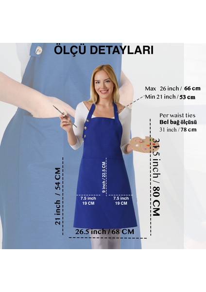 Boyun Ayarlı, Su Geçirmez, Cepli Şef, Aşçı, Mutfak Önlüğü , Cafe, Barista, Kuaför, Ressam ve Çiçekçi Önlükleri indirimleri