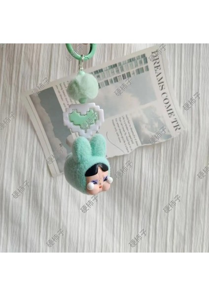 Kawaii Crybaby x Uçan Küçük Polis Zinciri Sırt Çantası Kolye Boncuk Aksesuarları ile Bilezik Anahtarlık Dekorasyon Renk: Sarı (Yurt Dışından)