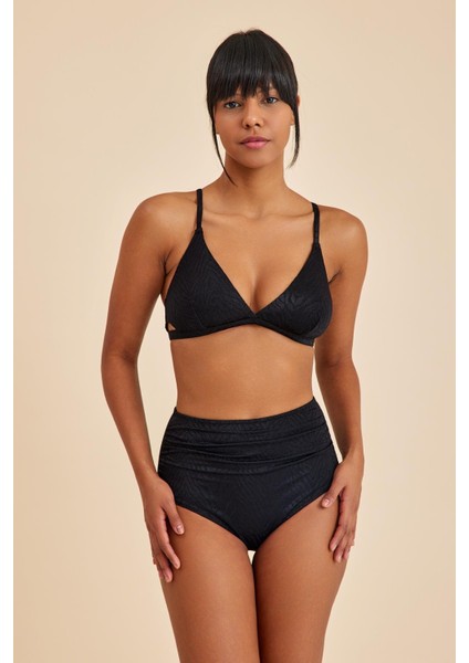 Bali Siyah Yüksek Belli Toparlayıcı Bikini Alt