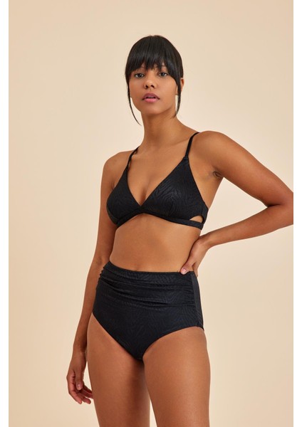 Bali Siyah Yüksek Belli Toparlayıcı Bikini Alt modelleri