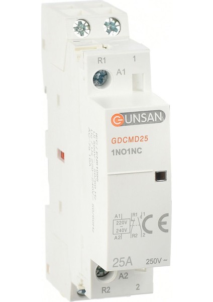 Valta Modüler Kontaktör 25A 2 Kutup 1no+1nc