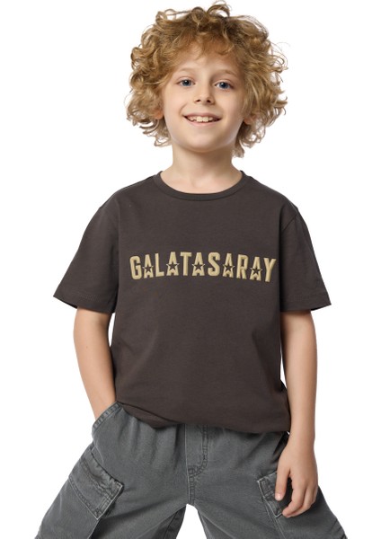 Galatasaray 5 Yıldız Detaylı Çocuk T-Shirt C251399