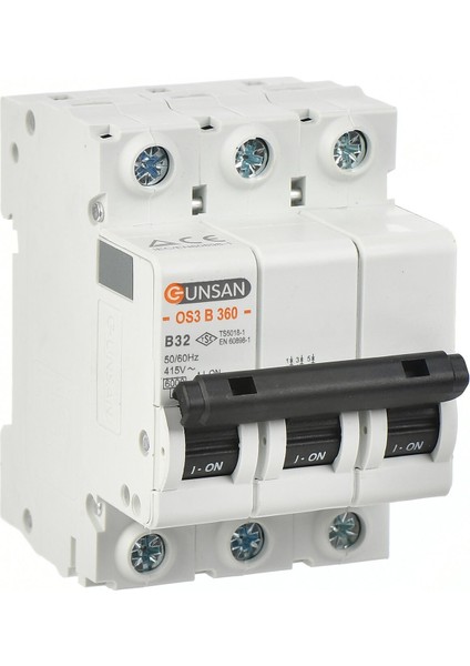 Valta Otomatik Sigorta 3 Kutup 6ka B Tip 32A