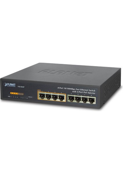 FSD‑804PS 8‑port 10/100 Web Smart Switch