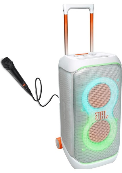 Partybox STAGE320 Beyaz Bluetooth Hoparlör ve Partybox Mikrofon