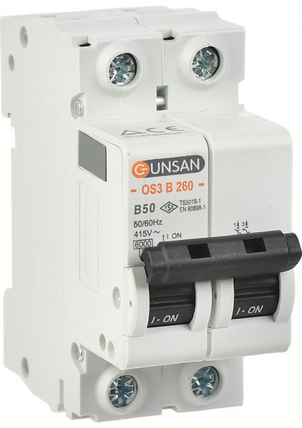 Valta Otomatik Sigorta 2 Kutup 6ka B Tip 50A