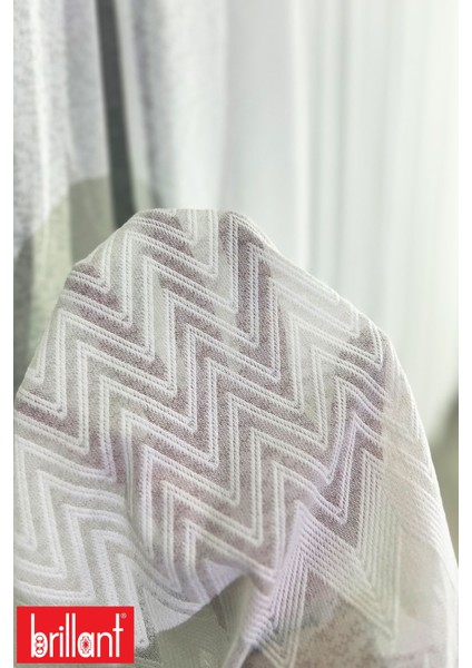 Keten Zigzak 1/2 Seyrek Pileli Ütü Istemez Kırışmaz Zigzak Desenli Tül Perde fiyatları