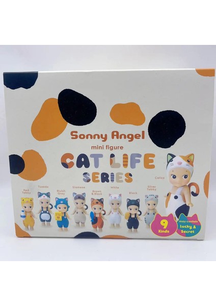 Yeni Sıcak Sonny Angel Meow Meow Meow Günlük Kedi Yaşam Serisi Kutu Yıldönümü Masaüstü Anime Figürleri Süsler Oyuncak Bebek Brithday Hediye Renk: Tam Set 9 Adet (Yurt Dışından)