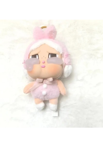 Yeni Orijinal Crybaby Crying Again Seri Serisi Kutu Figürleri Vinil Yüz Bebek Kravat Kolye Keychain Gizem Kutusu Oyuncak Hediye Renk: Sarı (Yurt Dışından)