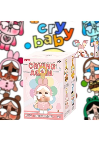 2025 Yeni Orijinal Crybaby Crying Again Seri Serisi Kutu Figürleri Vinil Yüz Bebek Crybaby Kolye Keychain Gizem Kutusu Oyuncak Giftcolor: Random 1 Pcs/boyut: 18CM (Yurt Dışından)