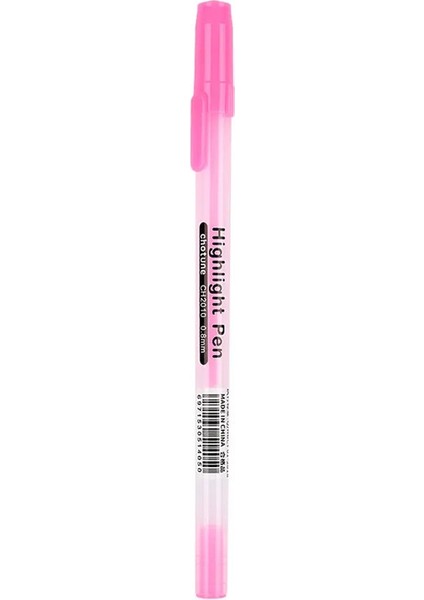 0.8mm Renkli Vurgulayıcı Çizim Çizimi Boyama Floresan Kalem Tebrik Kartları Dergi Işaretçisi Sanat Kırtasiye Malzemeleri Renk: Pembe (Yurt Dışından)